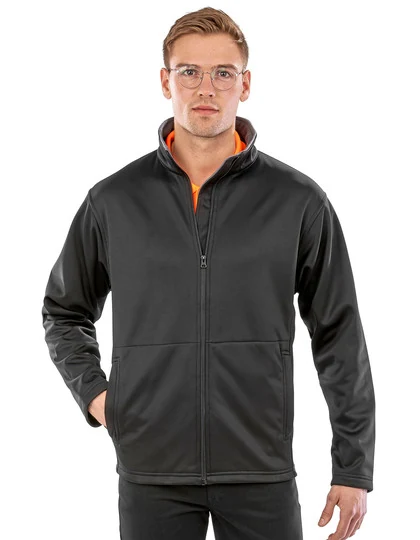 Schwarze Softshell-Jacke